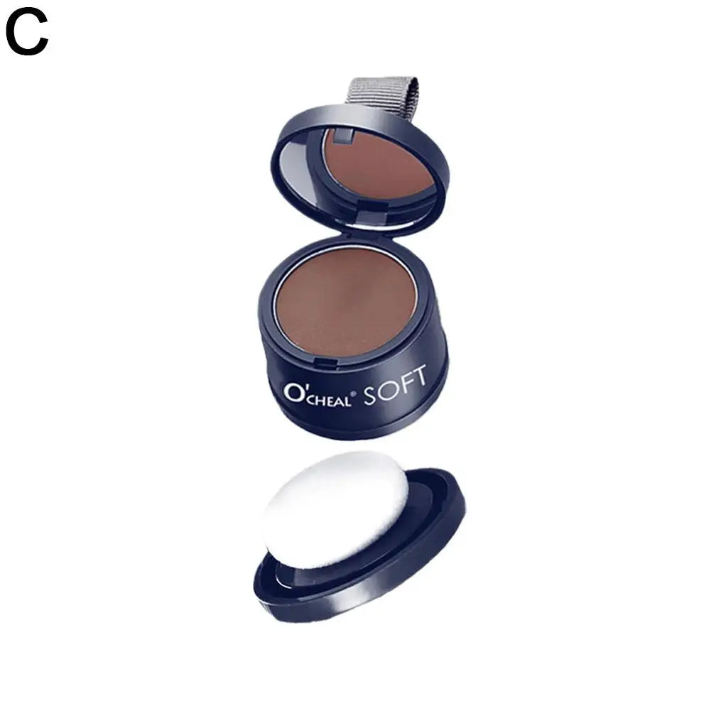 Hair Shadow Powder With Puff Quick Concealer Hairline Black/Dark Brown Waterproof Hair Shadow Hair Line Modified Powder