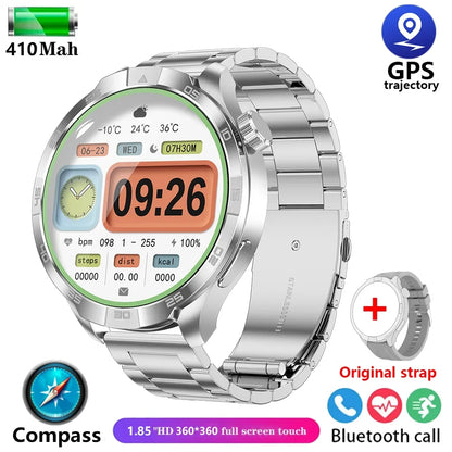 New For Huawei Xiaomi Military GPS NFC Smart Watch Men Compass Waterproof Outdoor Sport Tracker Bluetooth Call Smartwatch Women