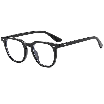 New Style Glasses Trendy Rice Nail Flat Glasses For Men And Women, Fashionable Square Glasses Frames 3875