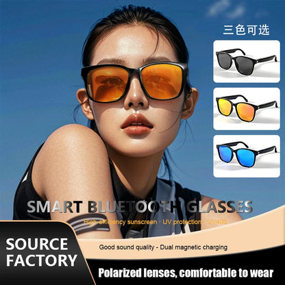 GS08 Smart Glasses Bluetooth Make Receive Call Music Camera Noise Reduction UV 400 Anti Blue Light Glasses Fishing sunglasses