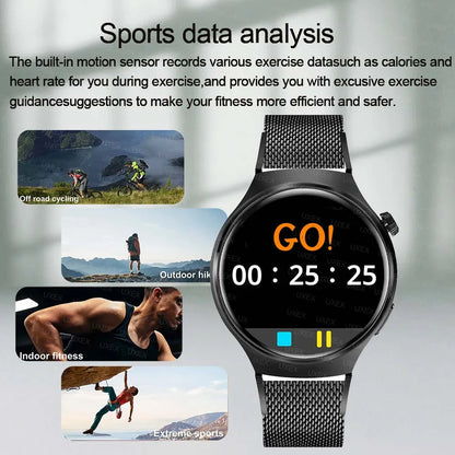 Business Smartwatch Watch Man 1.52 HD Wireless Call Health Tracker Custom Photo Voice Assistant Christmas Gift Watches Commerce