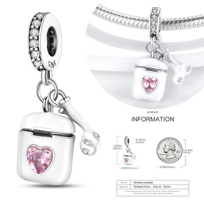 Hot Sale 925 Silver Charms Beads Perfume Animal Butterfly Pendants Fit Original Bracelet DIY Jewelry