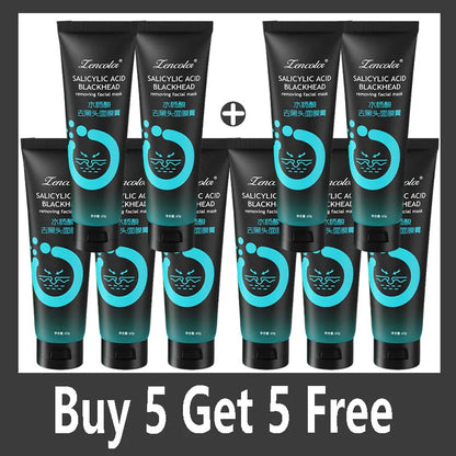 Bamboo Charcoal Fiber Mask Blackhead Removal  Deep Cleansing Cleansing Exfoliating Mask Treatment Black Mask