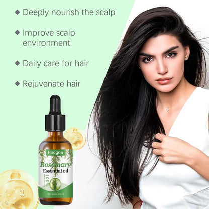 Rosemary Hair Care Essential Oil Scalp Strengthening Nourish Shiny Treatment for Split Ends and Dry Smooth Organic Hair Products
