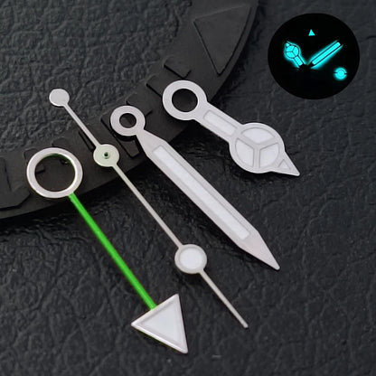 GMT Hands Blue Green/Green Luminous NH34 GMT Watch Hands for NH34 Automatic Movement watch accessories Watch Part For Wristwatch