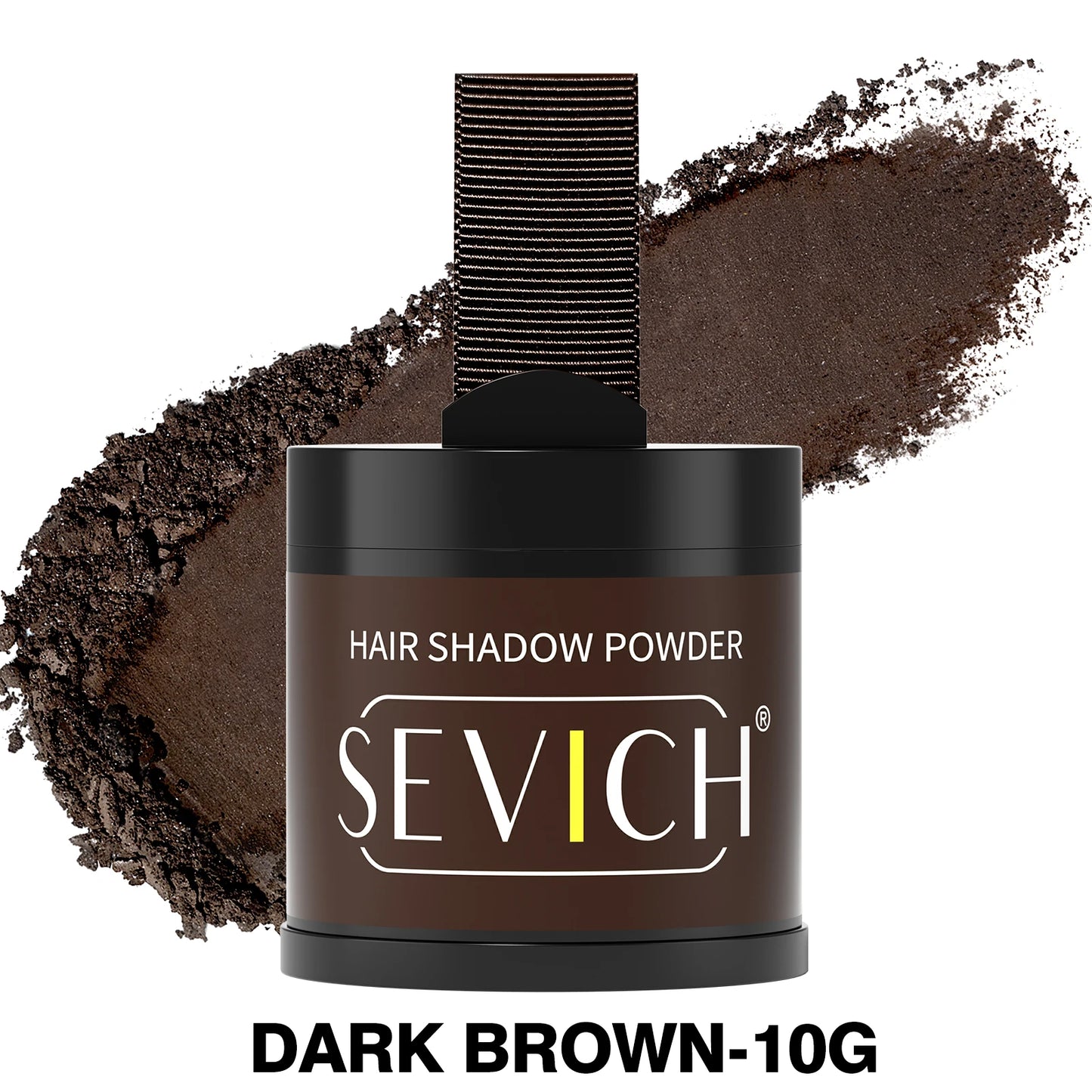 SEVICH Hairline Powder With Brush Black Root Cover Up Instant Waterproof Hairline Shadow Powder Hair Concealer Coverage Makeup