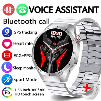 2025 NEW Watch GT5 PRO Smartwatch GPS Motion Trajectory HD Screen Bluetooth Call NFC Men Smart Watch Outdoor Sport Watches Men
