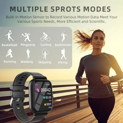 1.83" Women Men Sports Smart Watch With Calling MessagE Anser Sleep Monitoring Pedometer Smartbands Fitness for iPhone Android