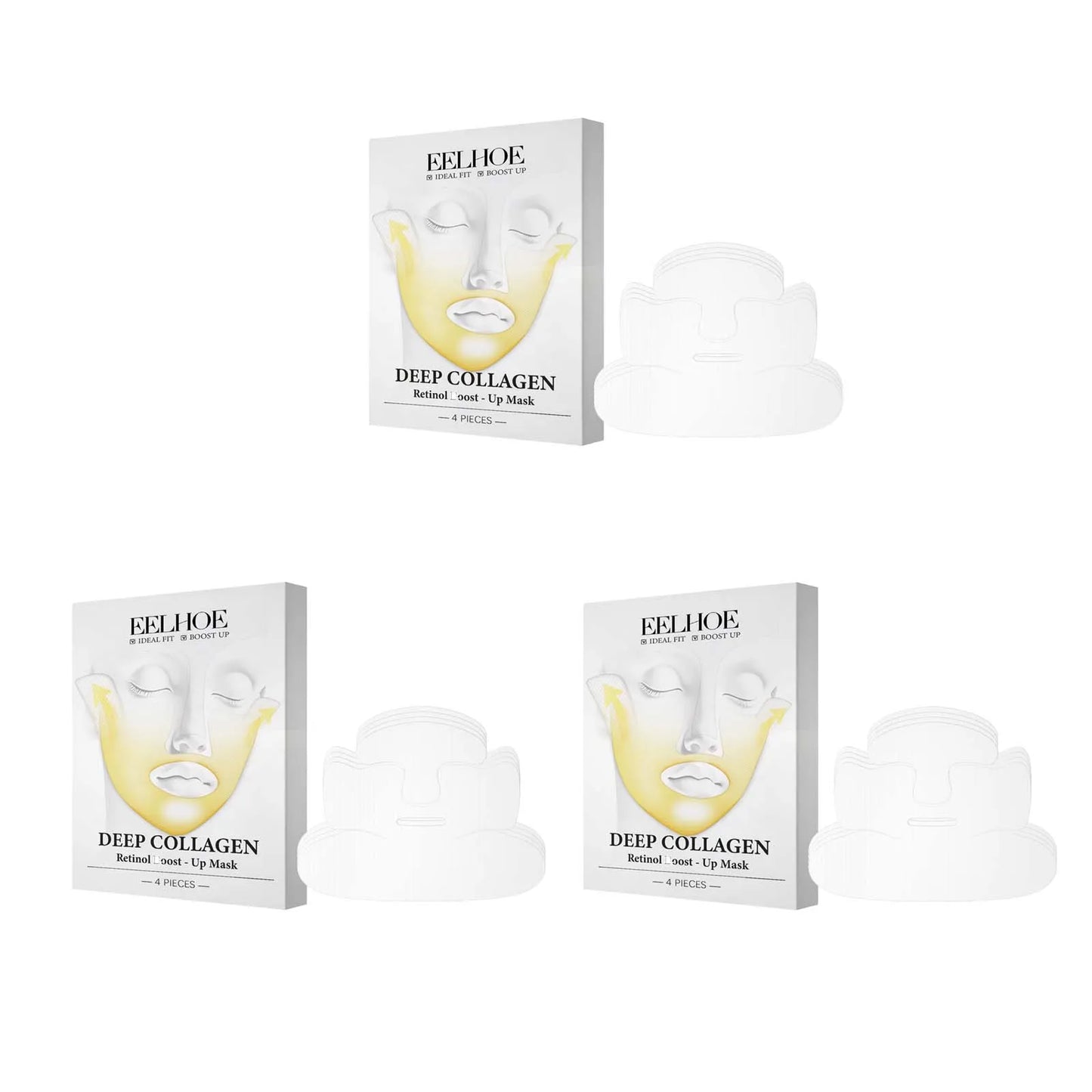 Deep Collagen Retinol Firming Mask Lifting Tightening Facial Skin Lighten Fine Lines Smooth Natural Hydrating Translucent Mask