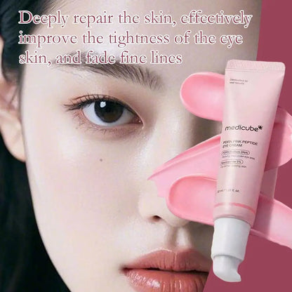 Pink Peptide Eye Cream Retinol Brightening Firming deeply repairs skin effectively improves firmness fades fine lines eyecare