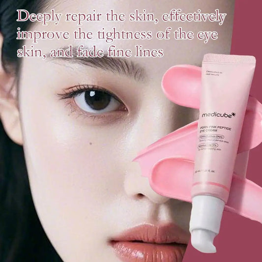Pink Peptide Eye Cream Retinol Brightening Firming deeply repairs skin effectively improves firmness fades fine lines eyecare