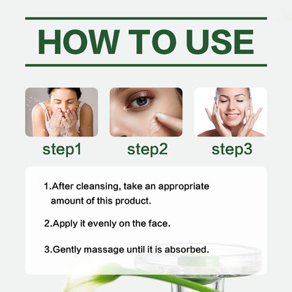 Aloe Vera Gel Natural Moisturing Hydration and Repair Face Cream Shrink Pores Soothing Redness Face Skin Care 40ML