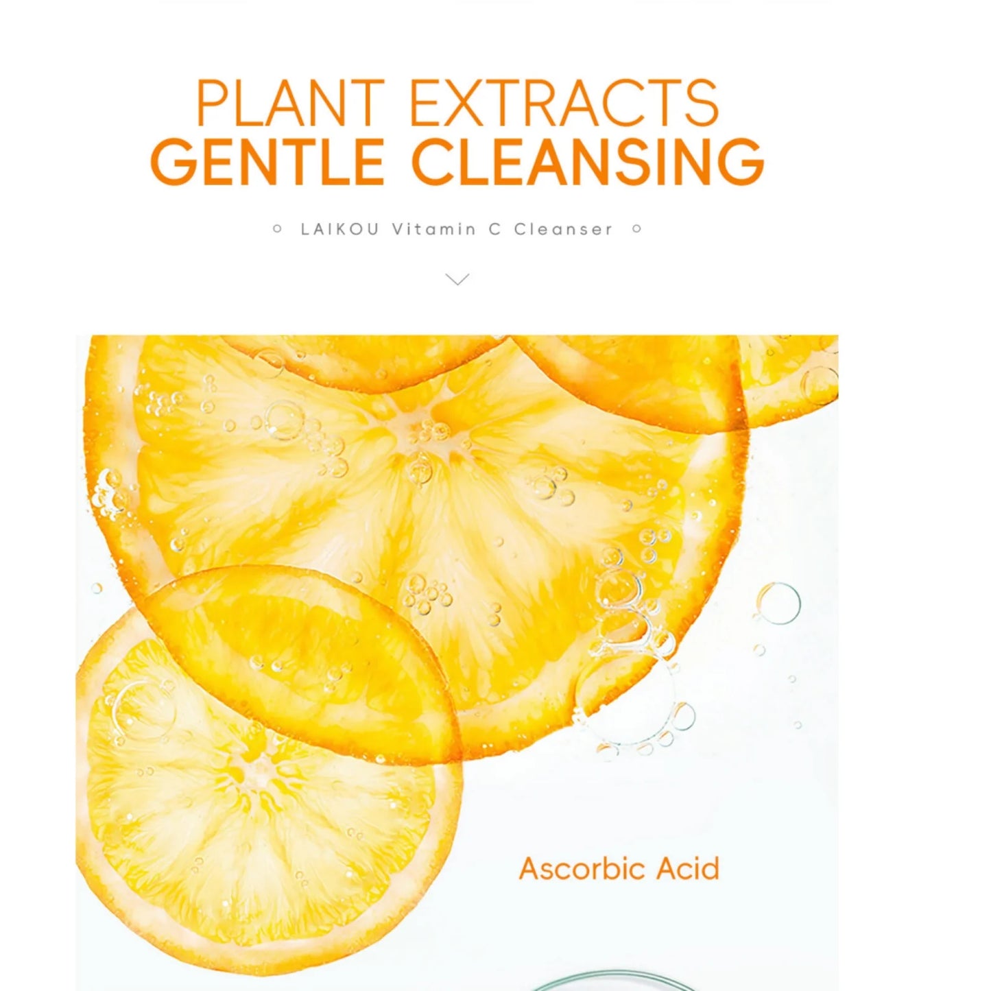 Vitamin C Facial Cleanser 50g Hydrating Moisturizing Deep Cleanse Refines Pores Brightening Skin Care Product korean skin care