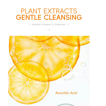 Vitamin C Facial Cleanser 50g Hydrating Moisturizing Deep Cleanse Refines Pores Brightening Skin Care Product korean skin care