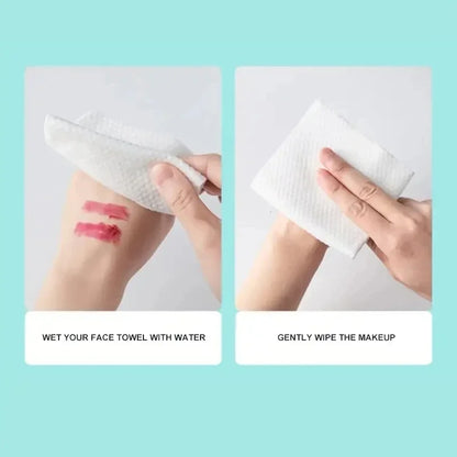 Disposable Thick 100% Cotton Face Towel Make Up Soft Removing Wipes Dry Cleanser Towelettes for Skin Care