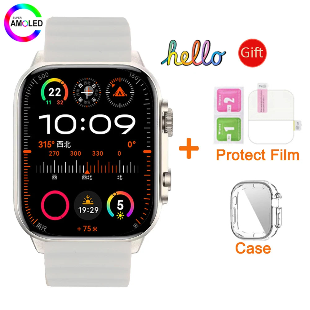Hello Watch 3 Plus Gen 2 SmartWatch DeepSeek 2025 Original 49mm AMOLED 4G ROM NFC GPT Compass Photo Album Local Music Men Watch