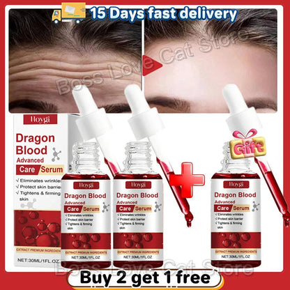 Dragon Blood Advanced Serum Effective Resist Aging Tighten Skin Reduce Wrinkles Brighten Skin Tone Improve Dullness Face Essence