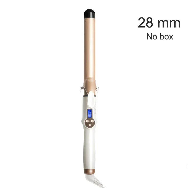 2025 New Electric Hair Curler with LCD Screen Digital Curling Iron Hair Curlers Irons 19-38mm Professional Curling Iron Curler