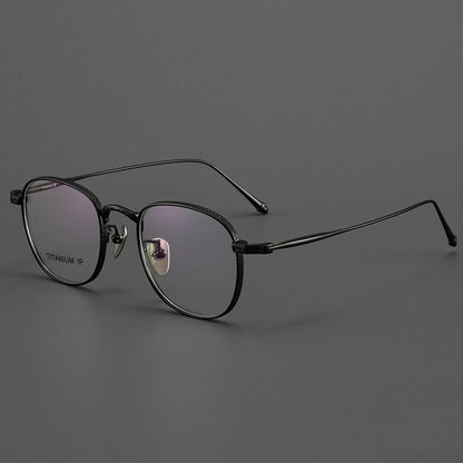 FIRADA Fashion Luxury Glasses Retro Comfortable Pure Titanium Eyewear Business Prescription Eyeglasses Frame Men Women M3090-C