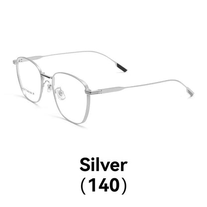 New ultra-light pure titanium thickened wide-edged large-frame glasses for men's fashionable and versatile big face design