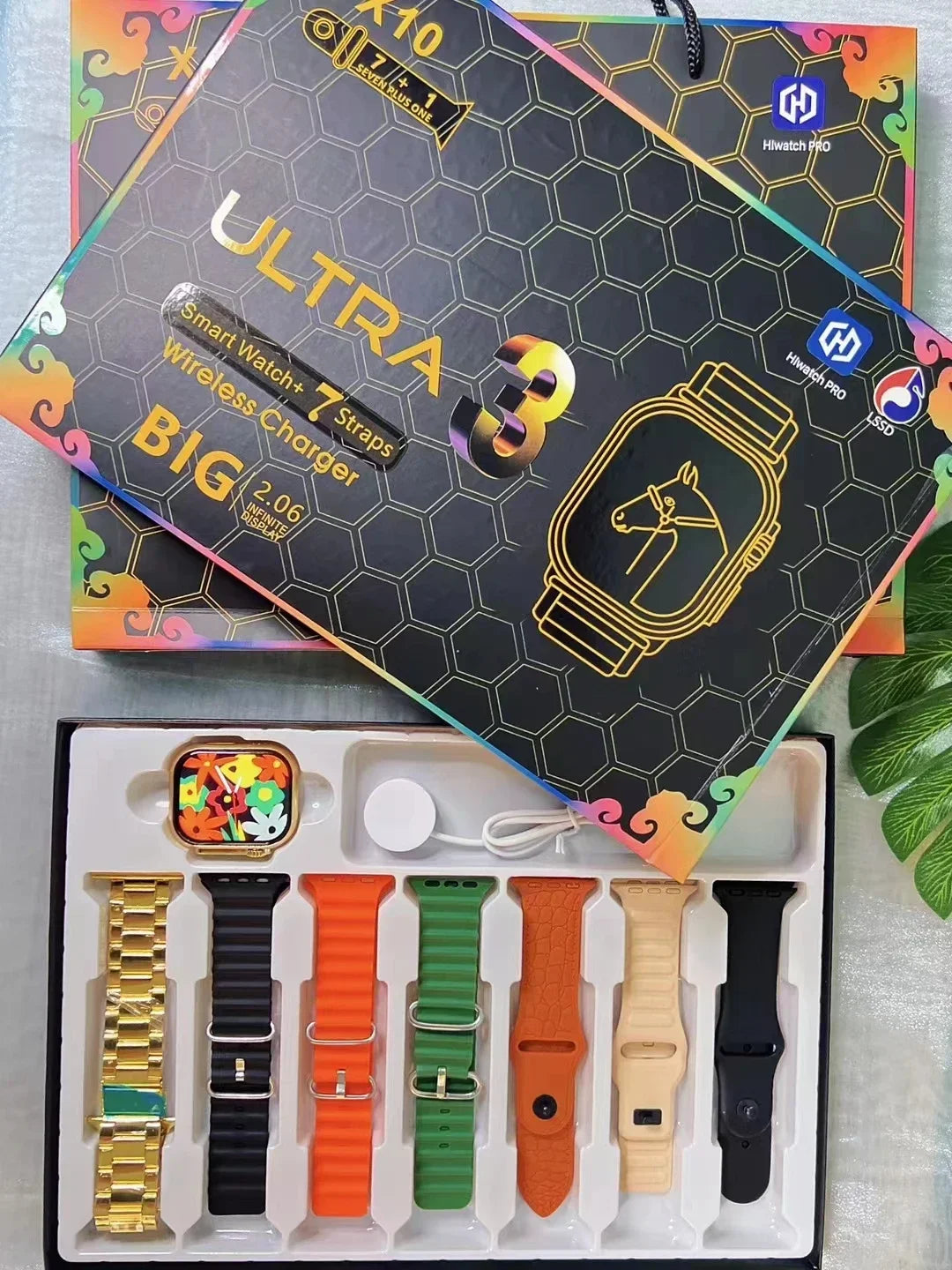 7+1 Smart Watch X10 Ultra 3 Sport Watch for men Women Bluetooth Phone Call SmartWatch DIY watch Faces Waterproof Smart Bracelet