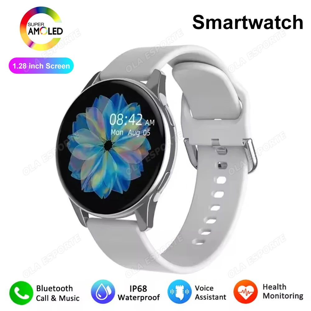 Men Women Sports Smart Watch 1.28" Screen Voice Call Smartwatch Heart Rate Sleep Monitoring Smart Notifications Message Preview