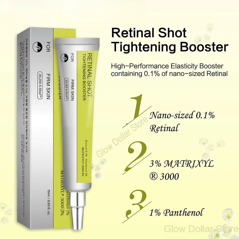 Korean Skin Care Retinal Booster Essence Nourishing Moisturizing and Firming Eye Cream,Face Brightening Retinol Vitamin C Serum
