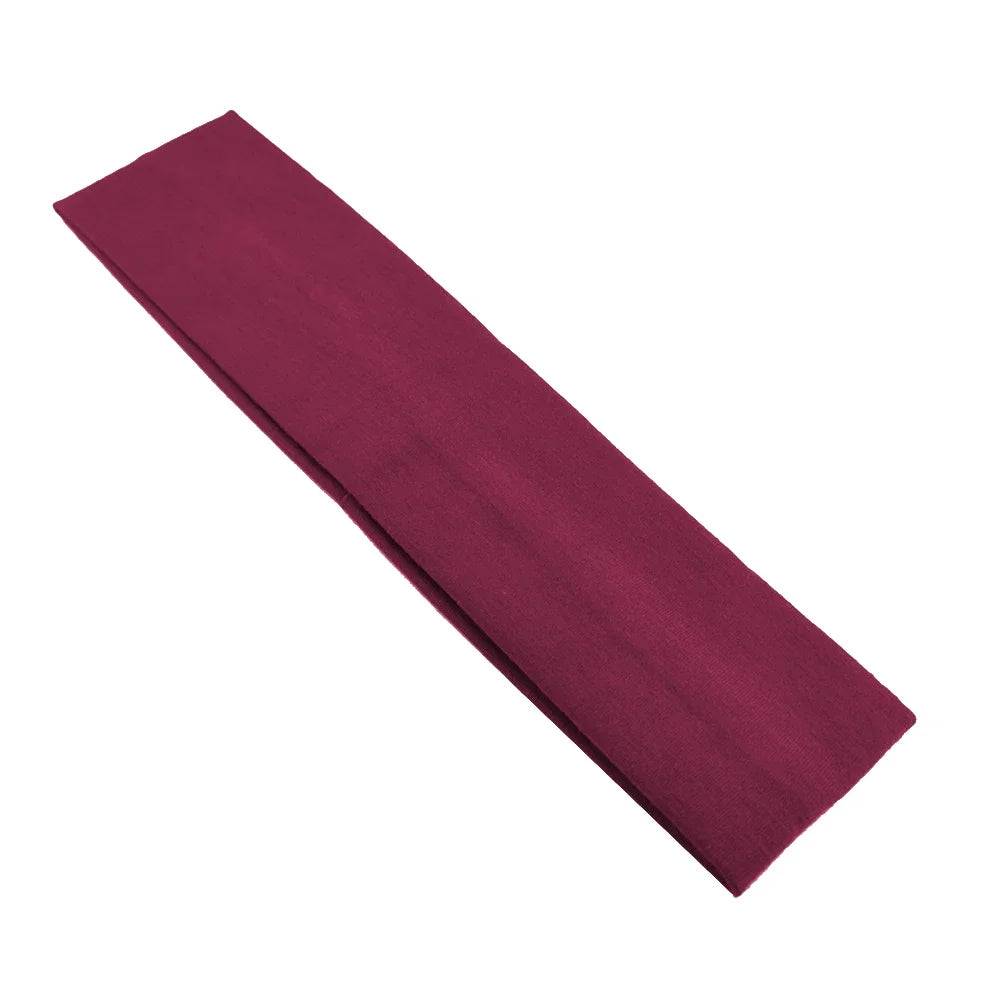 New Summer Sports Yoga Headbands for Women Adjustable Men Running Absorb Sweat Elastic Hair Bands Solid Color Headband Wholesale