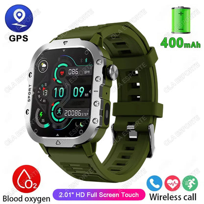 New Military GPS Smart Watch Men Flashlight Waterproof Outdoor Sport Tracker Bluetooth Call Smartwatch Man Women For Android IOS