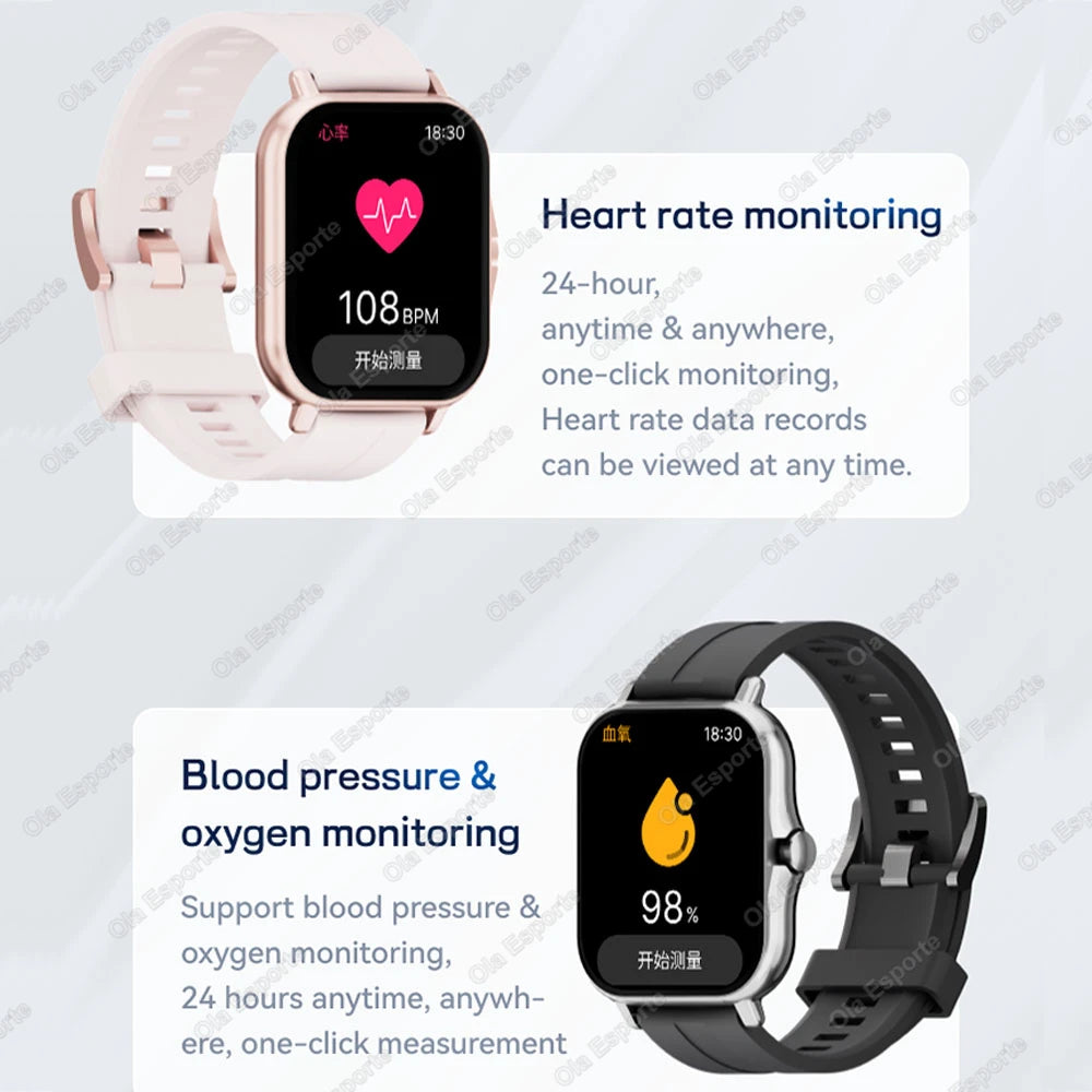 Outdoor Sports Smart Watch Wireless Calling Information Reminder Wallpaper Change Men's and Women's Waterproof Smartwatch 2025