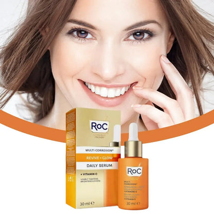ROC Anti Aging Facial Serum Improve Skin Alasticity Fade Fine Lines Firming Skin Shrink Pores Reduces Wrinkle Pigmentati