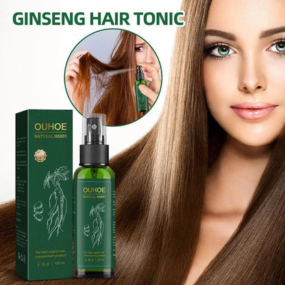 OUHOE Natural Herbal Nutritive Ginseng Hair Essence Prevents Hair Loss Conditioner Hair Spray Nourish Scalp Hair Care