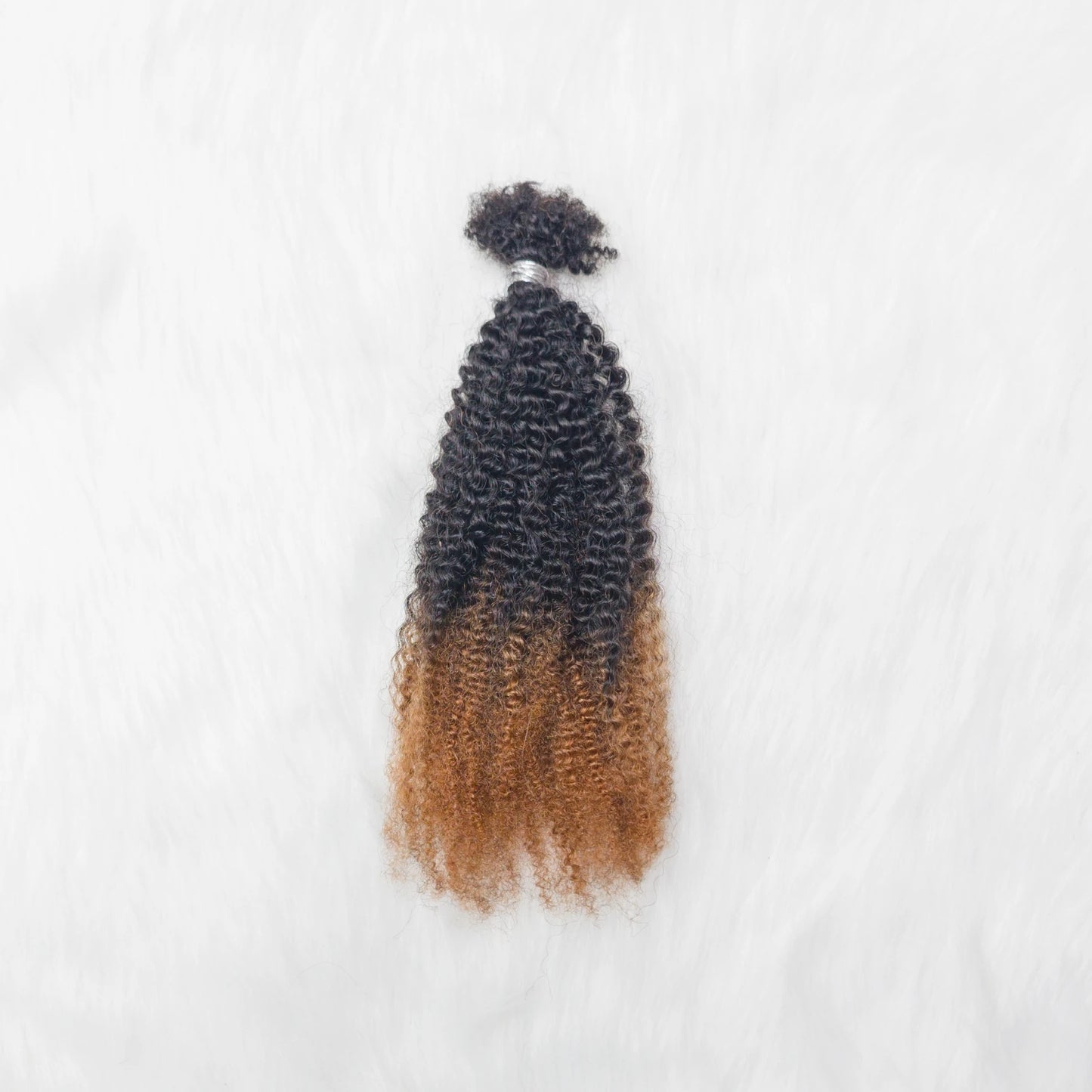 4C Kinky Twist Crochet Braiding Hair 100% Human Hair Dreadlocks Extensions 16" Curly Human Hair QVR Afro Kinky Bulk Hair T1B-30#