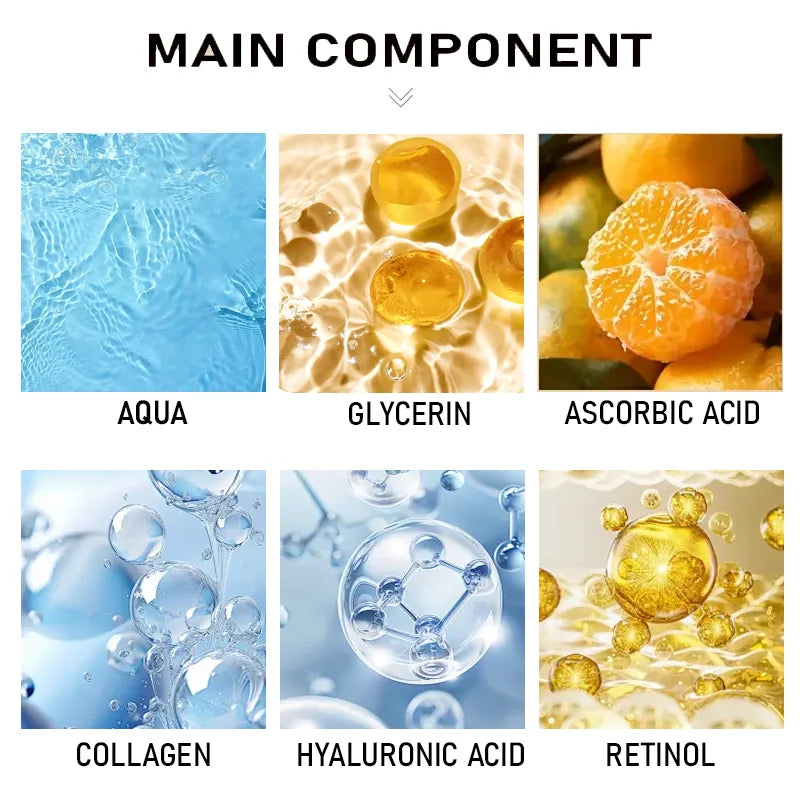 60g Retinol Collagen Day and Night Cream - Moisturizing Cream with Hyaluronic Acid and Vitamin E, Suitable for All Skin Types, Firming, Nourishing, and Giving a Youthful Glow