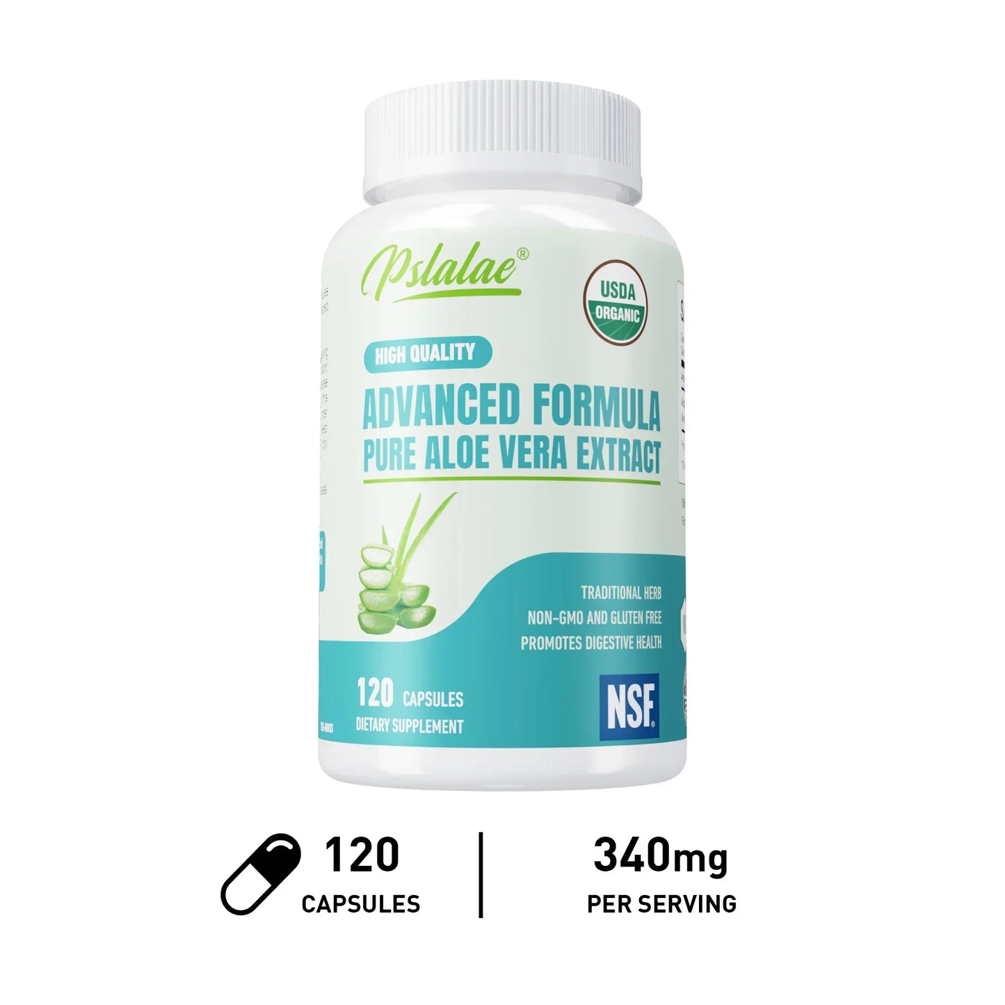 Aloe Vera Capsules - Support Gut Health & Digestive Comfort, Balance Stomach Acid Levels, Immune Support