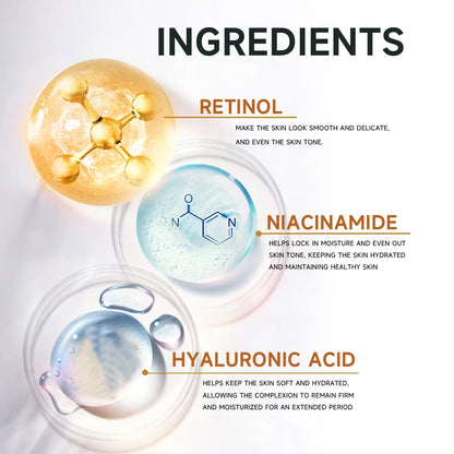 YOUNGCOME Retinol & Hyaluronic Acid Night Cream - Anti Aging Firming Moisturizer for Wrinkles, Fine Lines & Hydrated Skin