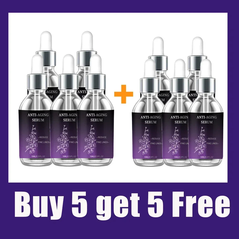 Premium Anti-Wrinkle Hyaluronic Acid Serum - Reduces Fine Lines Deep Hydration Firms Skin Fast Absorption Non-Greasy