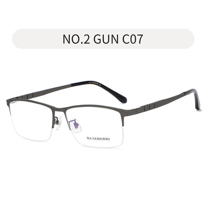 Reven Jate 71111 Optical Glasses Large Size Pure Titanium Frame Prescription Eyeglasses Rx Men Glasses Eyewear for Big Face