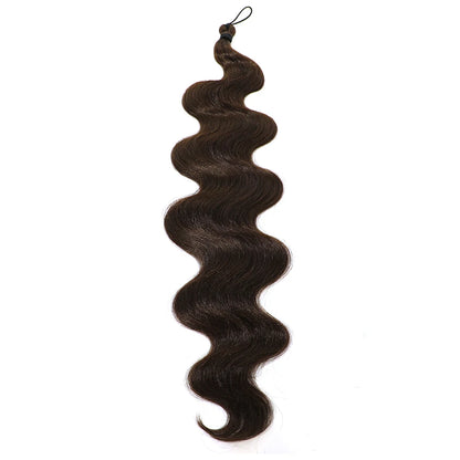 Magicae 28Inches Crochet Braids Body Wave Brown Blond 613 White Hair Bundles Ombre Brown Braiding Hair Extensions For Women