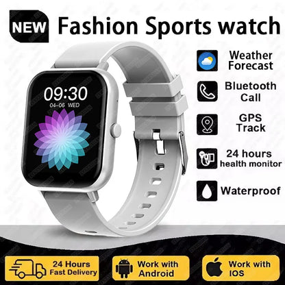 2025 New For Women Bluetooth Call Smart Watch Women Men Heart Rate Blood Oxygen Voice Assistant 100+Sports Ladies Smartwatch