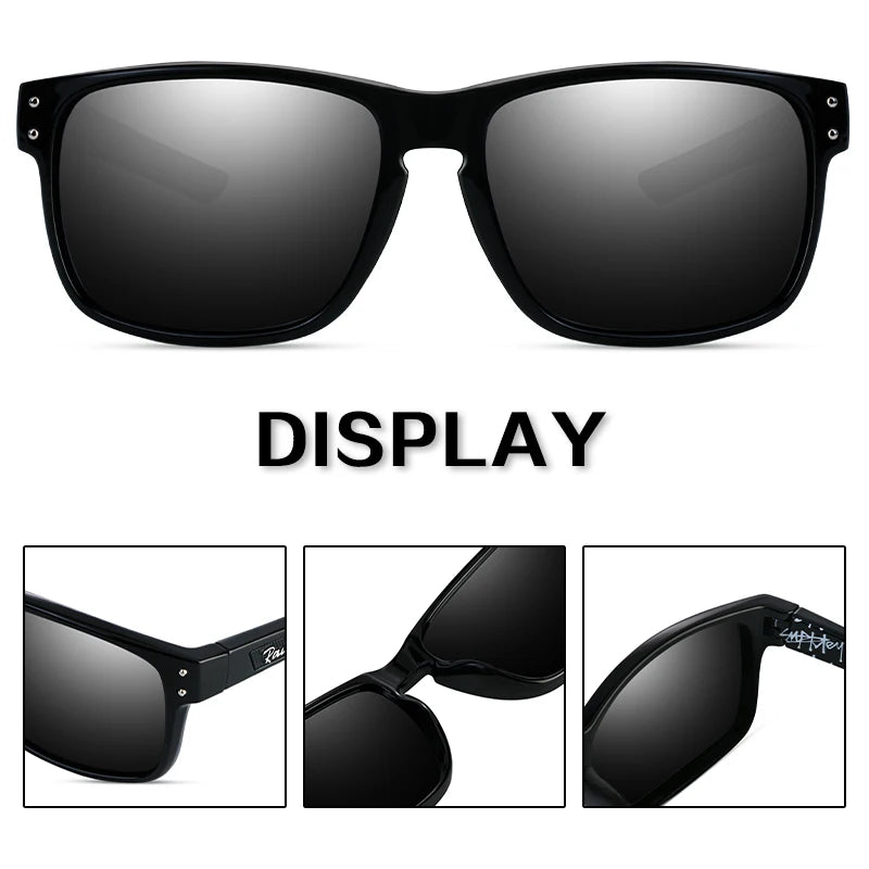 Sport Fashion Square Polarized Sunglasses man TR90  Fashion   Driving Fishing  UV400 Eyewear