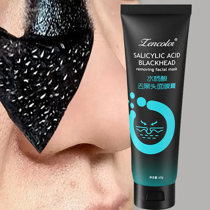 Bamboo Charcoal Fiber Mask Blackhead Removal  Deep Cleansing Cleansing Exfoliating Mask Treatment Black Mask