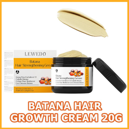 LEWEDO Raw Batana Grease For Hair Growth 20g Anti Hair Loss Oil Deep Nourishes Repair Damaged Mask For Hair Growth Treatment