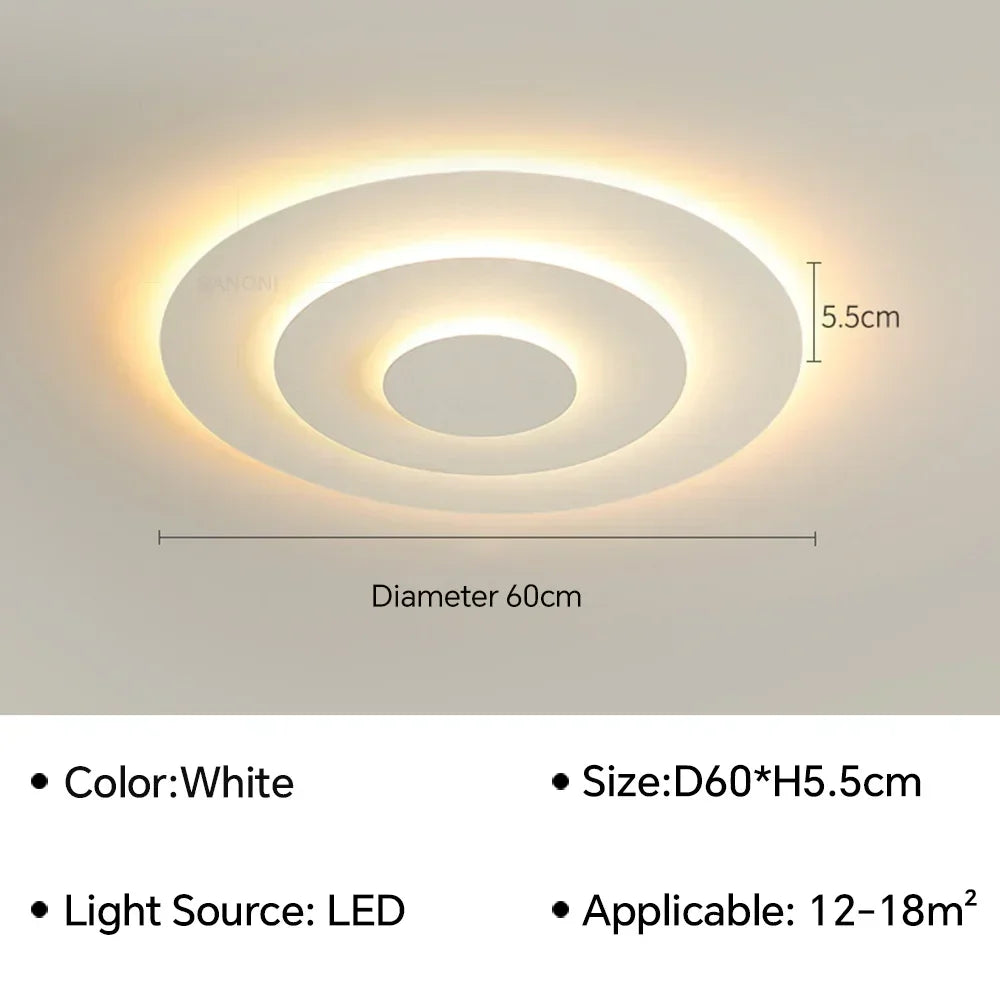 Modern LED Ceiling Lamp for Living Dining Room Study Bedroom Geometry Ceiling Lights Indoor Home Decor Lighting Fixture Luster