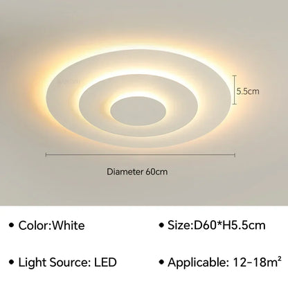 Modern LED Ceiling Lamp for Living Dining Room Study Bedroom Geometry Ceiling Lights Indoor Home Decor Lighting Fixture Luster
