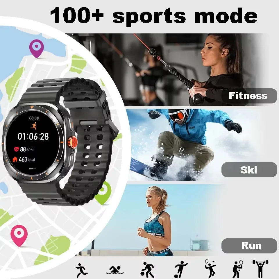 G.L Wear 2025 New Men's Smart Watch 1.52 Inch Bluetooth Talk Sports Fitness Pedometer Woman Smart Watch