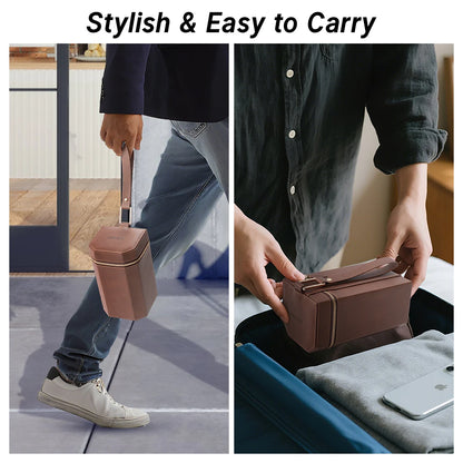 HiBLOKS For RayBan Meta Wayfarer Skyler Headliner AI intelligent Glasses Portable Bag Sunglasses PU Leather Hard Protection Box