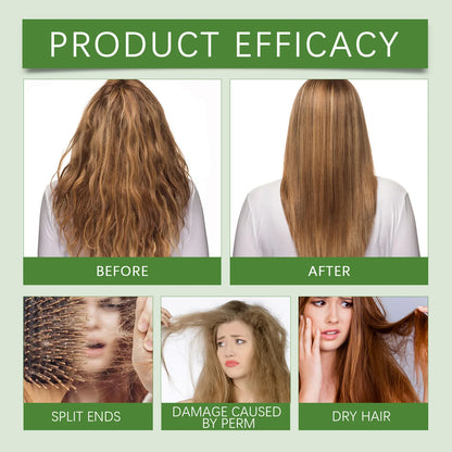 Coconut Hair Care Oil Natural Plant Essence Deeply Nourishe Hair Scalp Reduce Hair Breakage Improve Dryness Moisturize Hair Oil