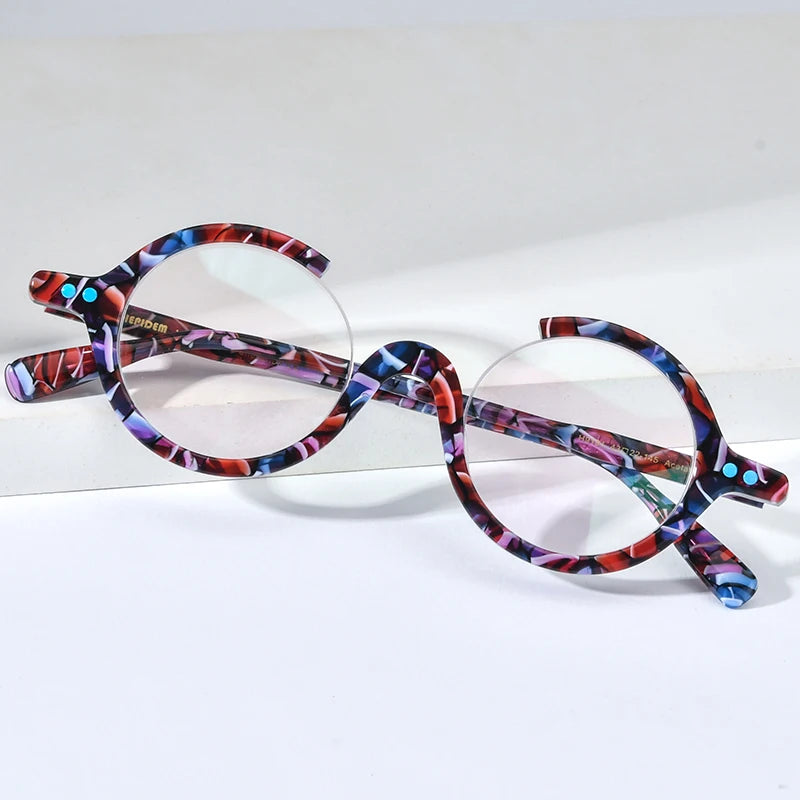 HEPIDEM Acetate Glasses Men Brand Designer Round Women Nerd Eyeglasses Frame Japanese Handmade Spectacles Vintage Eyewear 9191