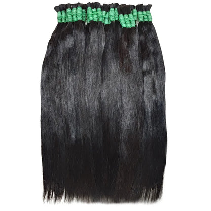 100% Real Virgin Human Hair Bulk Good Quality Natural Hair Bundle 10A Weaving For Braiding Unprocessed No Weft 1B Straight Hair